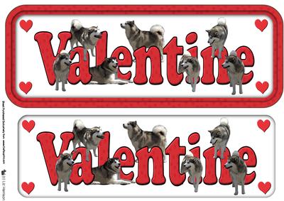 Alaskan Malamute Valentine Sign