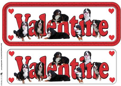 Bernese Mountain Dog Valentine Sign