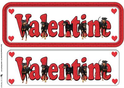 German Pinscher Valentine Sign