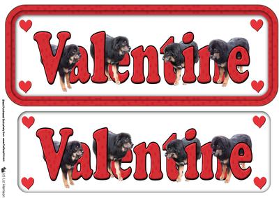 Tibetan Mastiff Valentine Sign