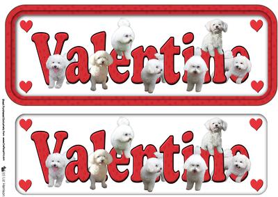 Bichon Frise Valentine Sign