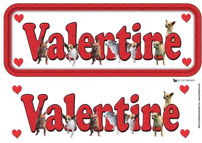 Chihuahua Valentine Sign 3D Decoupage