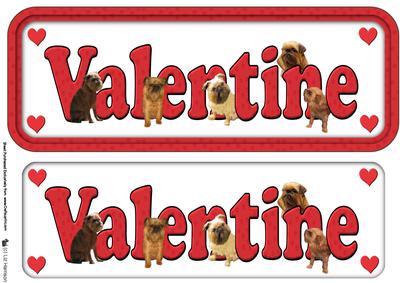 Griffon Bruxellois Valentine Sign