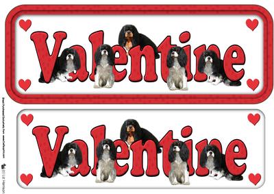 King Charles Spaniel Valentine Sign