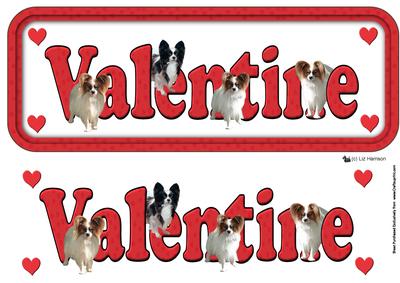 Papillon Valentine Sign 3D Decoupage