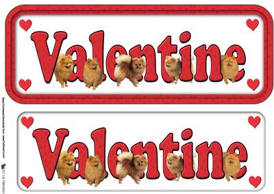 Pomeranian Valentine Sign