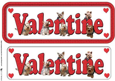 Yorkshire Terrier Valentine Sign