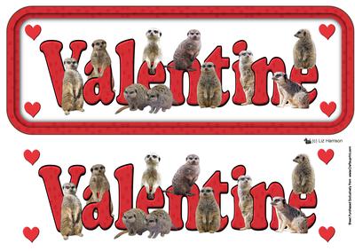 Meerkat Valentine Sign 3D Decoupage