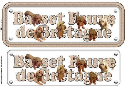 Basset Fauve De Bretagne Name Sign