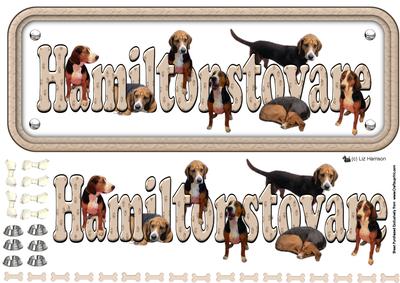 Hamiltonstovare Name Sign 3D Decoupage