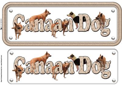 Canaan Dog Name Sign