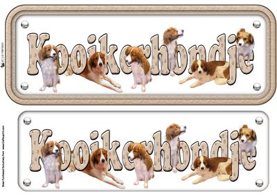 Kooikerhondje Name Sign