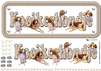 Kooikerhondje Name Sign 3dvdecouage