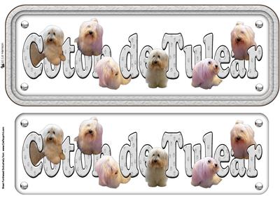 Coton De Tulear Name Sign