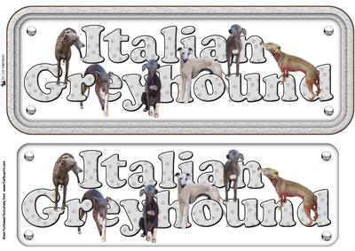 Italian Greyhound Name Sign