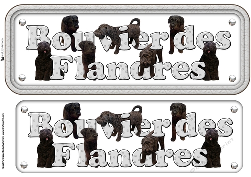 Bouvier des Flandres Name Sign