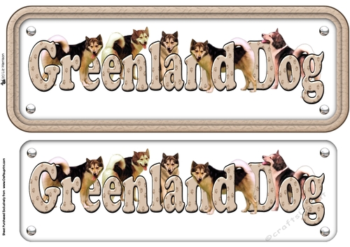 Greenland Dog Name Sign