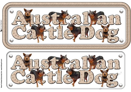 Australian Cattle Dog Name Sign