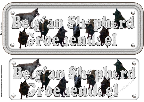 Belgian Shepherd Dog Groenendael Name Sign