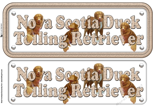 Nova Scotia Duck Tolling Retriever Name Sign
