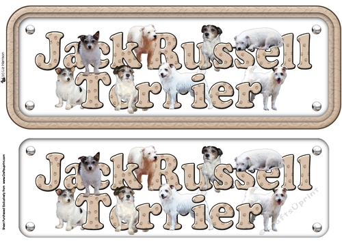 Jack Russell Terrier Name Sign