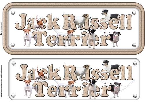 Jack Russell Terrier Name Sign