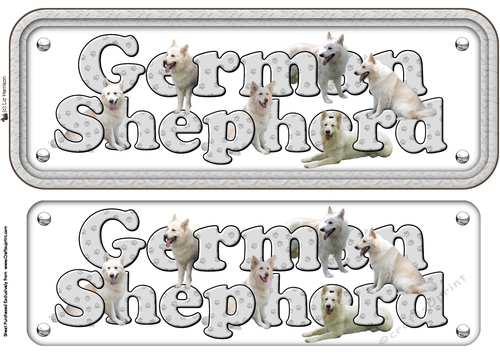 German Shepherd Name Sign