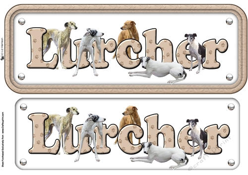 Lurcher Name Sign