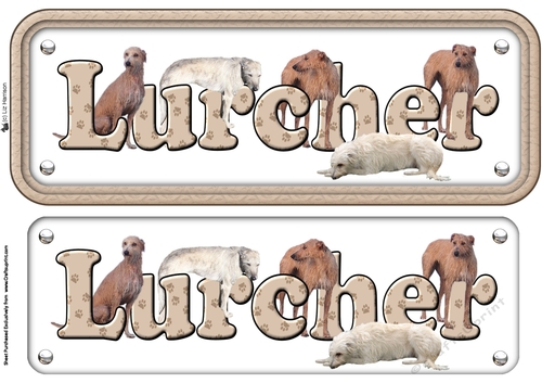 Lurcher Name Sign