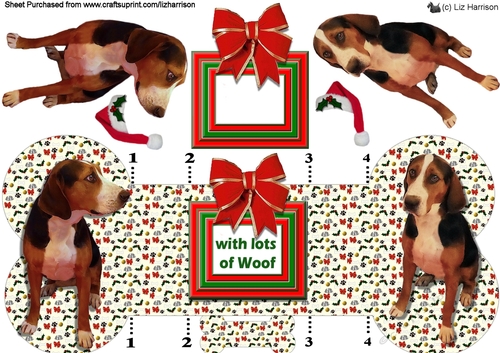 Hamiltonstovare Christmas Bone shaped card