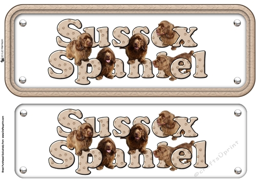 Sussex Spaniel Name Sign