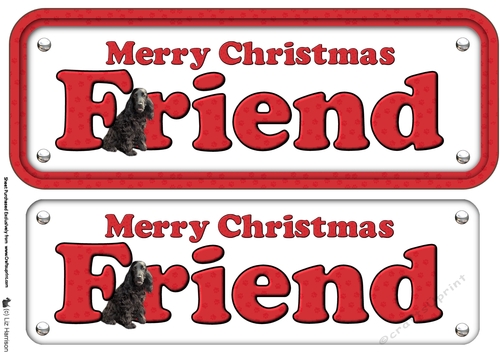 Friend an Cocker spaniel Name Sign