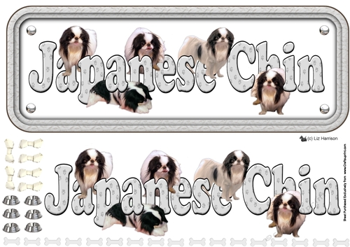 Japanese Chin Name Sign 3D Decoupage
