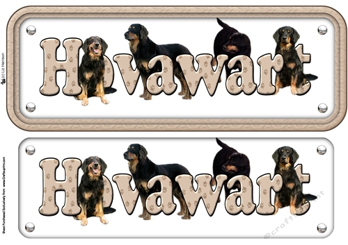 Hovawart Name Sign 