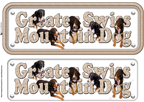 Greater Swiss Mountain Dog Name sign 