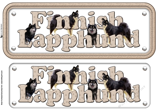 Finnish Lapphund Name sign 