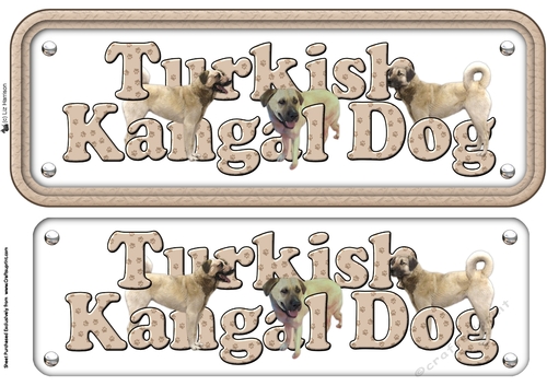 Turkish Kangal Dog Name sign 