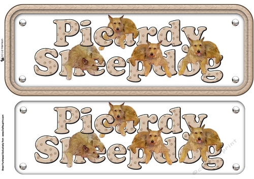 Picardy Sheepdog Name Sign 