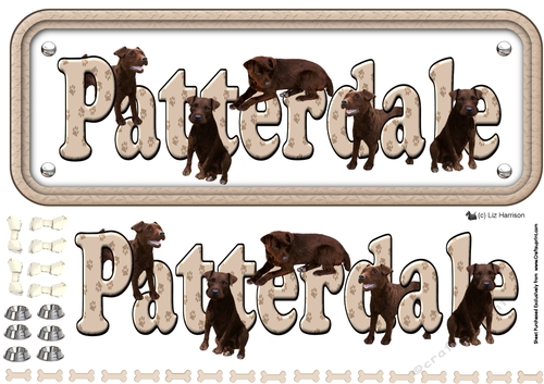 Patterdale Name sign 3D Decoupage