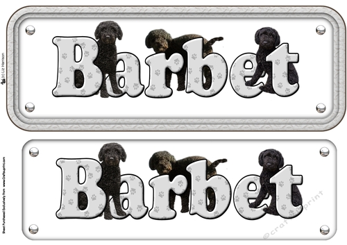 Barbet dog Sign 