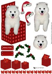 Samoyed Puppy Christmas Box