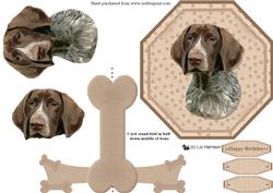 Pointer Plate Shaped Card & Stand