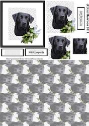 Black Labrador Sympathy Pyramid