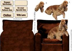 Cocker Spaniel in an Armchair