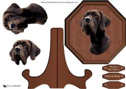 Great Dane Plaque & Stand