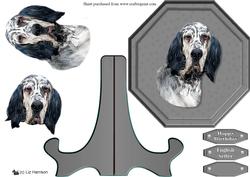 English Setter Plaque with Stand