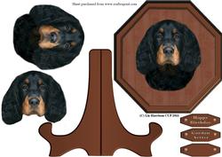 Gordon Setter Plaque & Stand