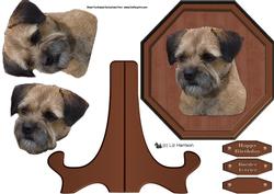 Border Terrier Plaque & Stand
