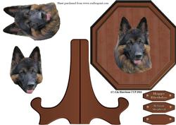 Belgian Shepherd Plaque & Stand