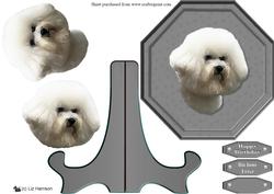 Bichon Frise Plaque & Stand